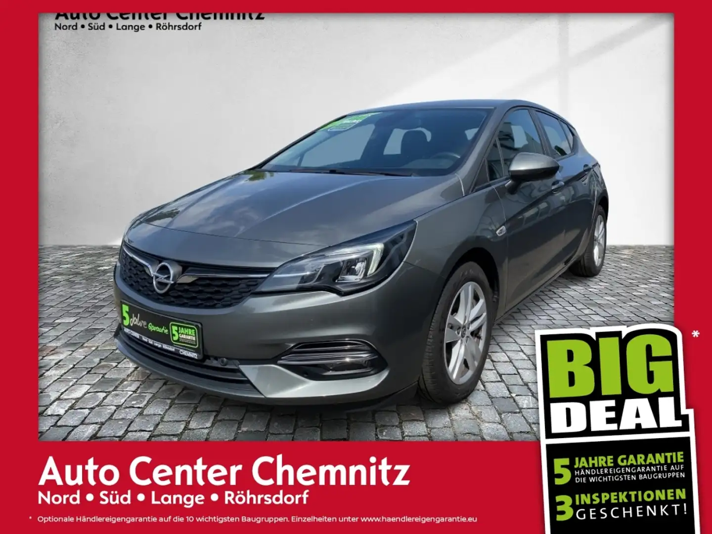 Opel Astra K 1.2 Edition LED/Navi/KlimaA/SHZ/LHZ/KAM Gris - 1