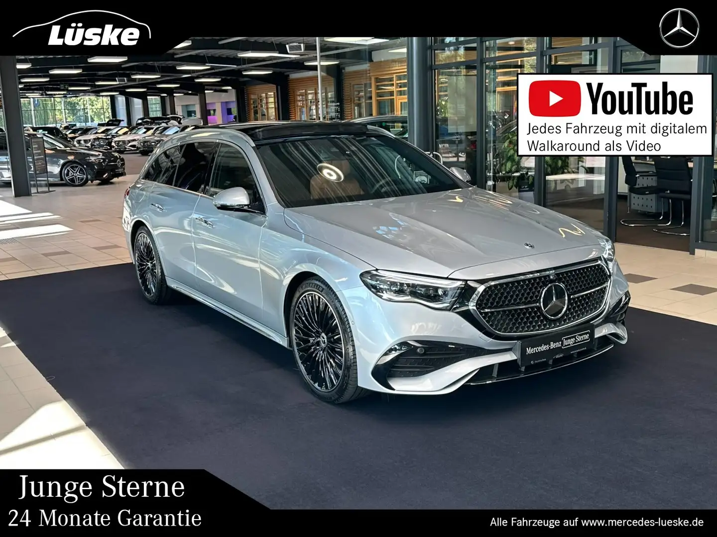 Mercedes-Benz E 450 E 450 d T 4M AMG Line Vielspeiche tonkabraun 360 Argent - 1