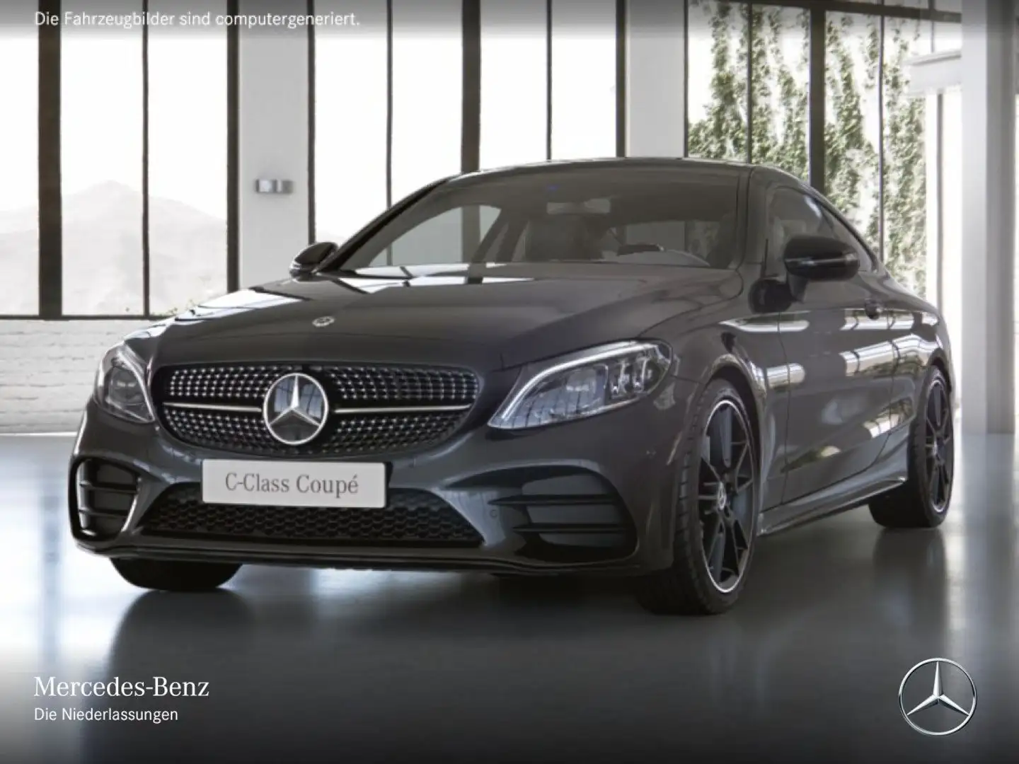 Mercedes-Benz C 200 Coupé AMG+NIGHT+PANO+MULTIBEAM+KAMERA+SPUR Grau - 2