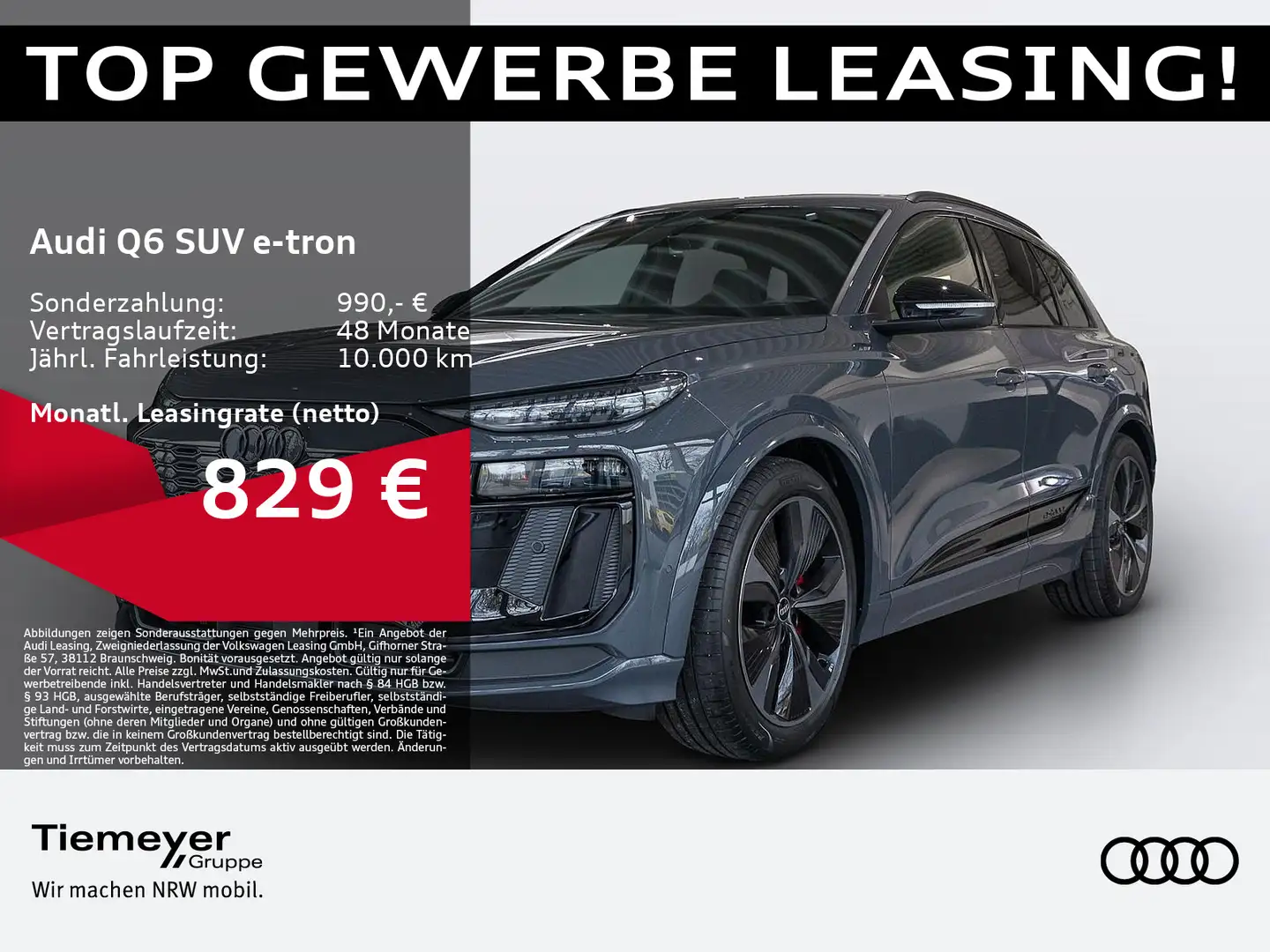 Audi Q6 Q6 e-tron 285kW EDITION ONE GREY AMBIENTE KAMERA Grau - 1