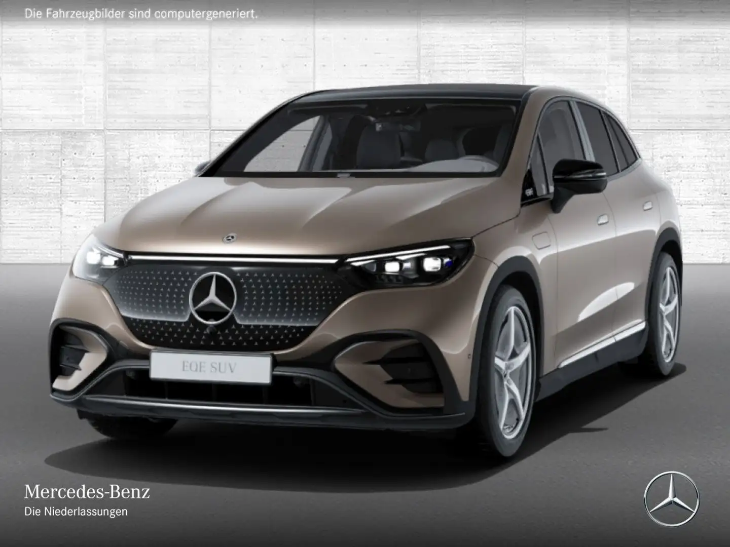 Mercedes-Benz EQE SUV EQE 350 4M AMG+NIGHT+PANO+360+AHK+BURMESTER+TV Brun - 2