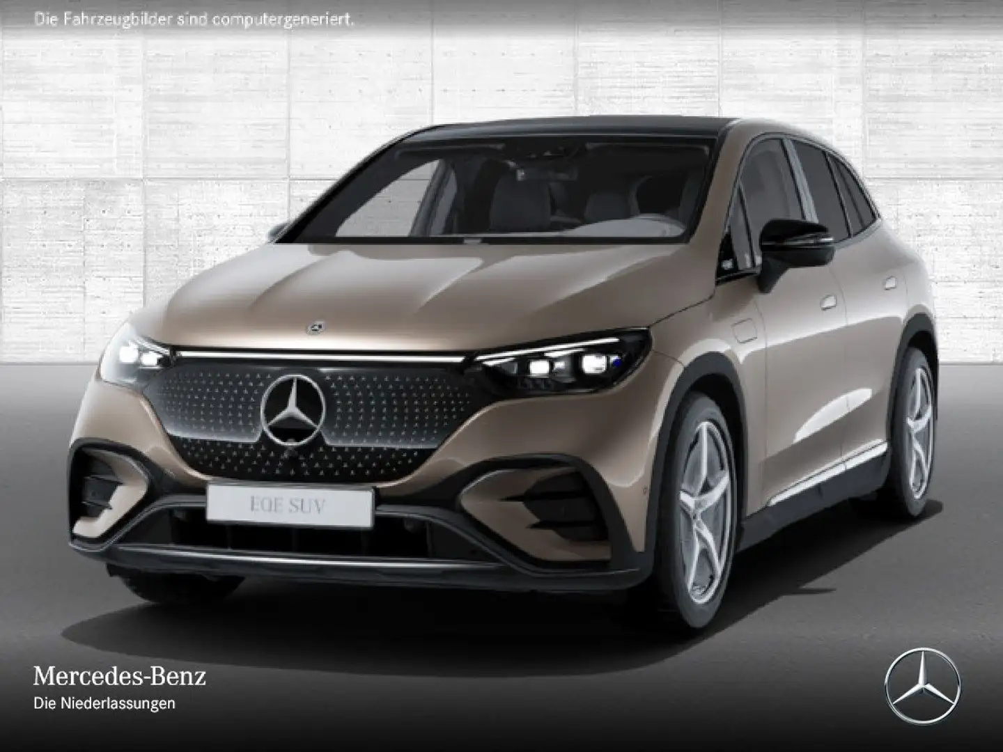 Mercedes-Benz EQE SUV EQE 350 4M AMG+NIGHT+PANO+360+AHK+BURMESTER+TV Brun - 2