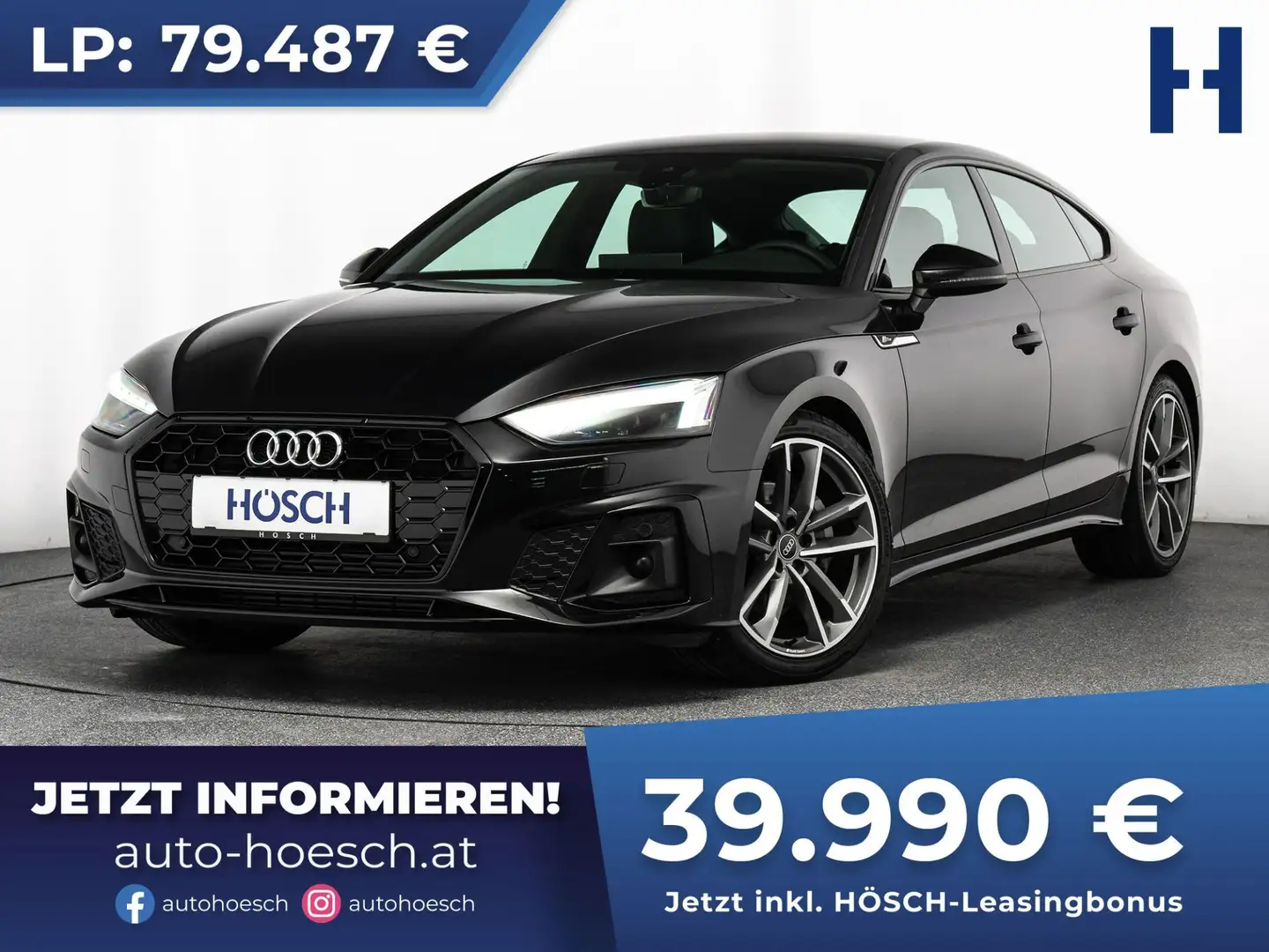 Audi A5 SB 40 TFSI 2xS-LINE TRAUMEXTRAS -50% Schwarz - 1