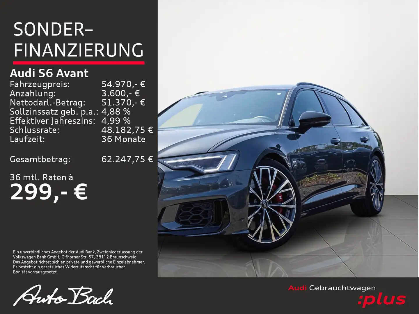 Audi S6 TDI tiptronic ACC Navi EPH B&O Grijs - 2