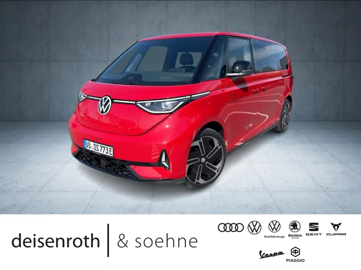 Volkswagen ID. Buzz GTX 4M LR 7-Sitz/AHK/Matrix/Nav/Kam/Assist/21'' Rot - 1
