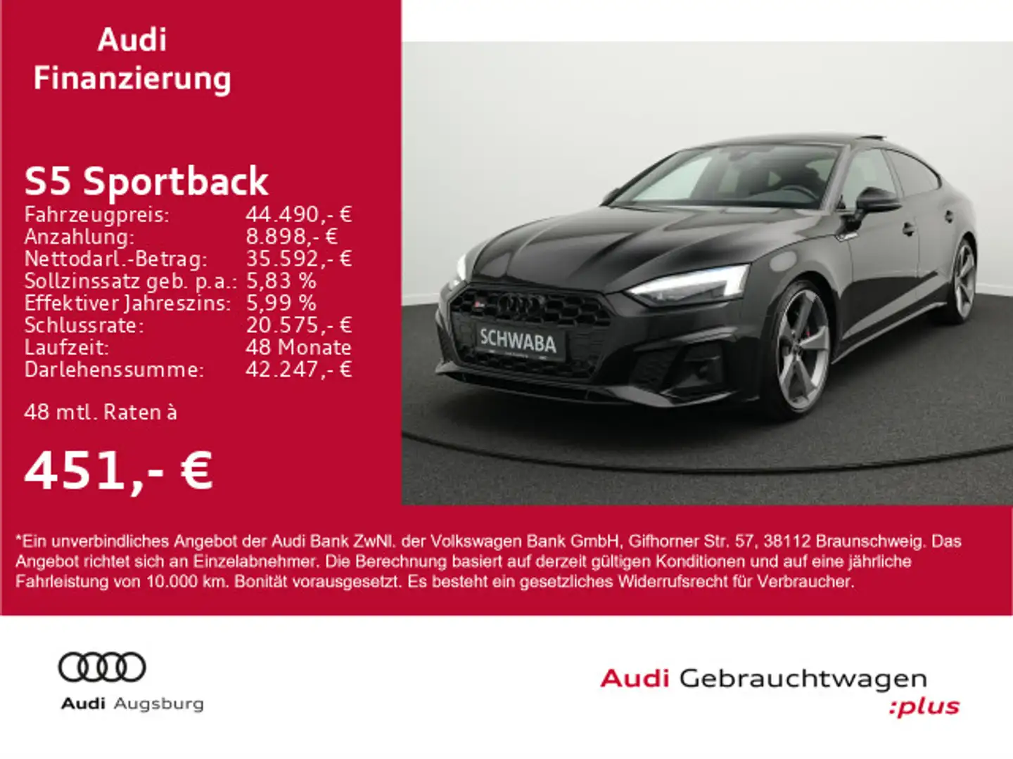 Audi S5 TDI quattro *PANO*MATRIX*R-KAM*20'' Noir - 1
