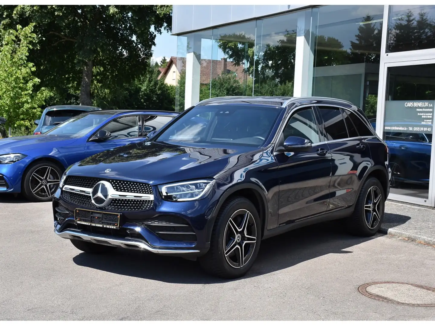 Mercedes-Benz GLC 300 e 4Matic AMG Line 9G-Tronic MEMO LANE SIDE ATT RMQ Bleu - 2
