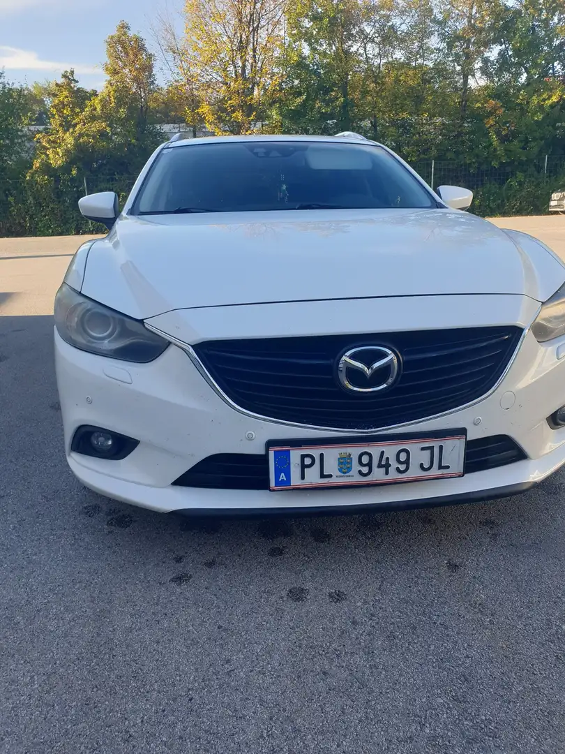 Mazda 6 Sport Combi CD150 Attraction Aut. Weiß - 2