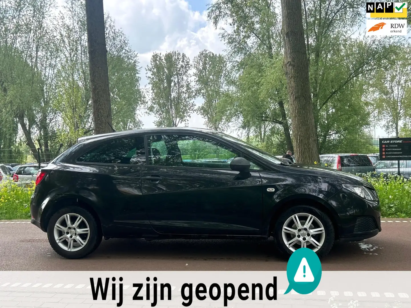 SEAT Ibiza SC 1.2 Reference AIRCO!APK!ZUINIG!KOOPJE! Noir - 1