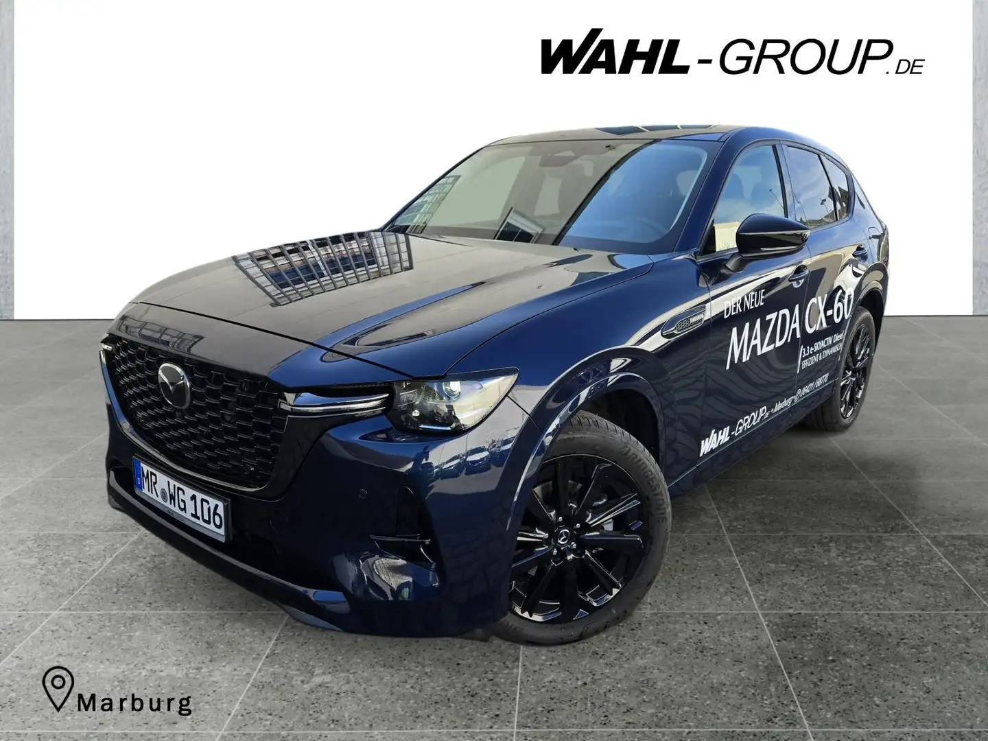Mazda CX-60 3.3 SkyactiveD 200 Homura *MATRIX*LEDER*PANO*RFK* Blauw - 1