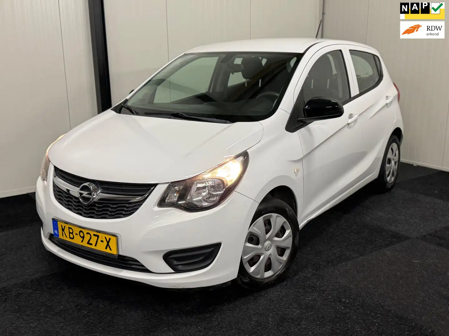Opel Karl 1.0 ecoFLEX Edition 2016 AIRCO/CRUISE/5D/CV/TOPSTA Wit - 1