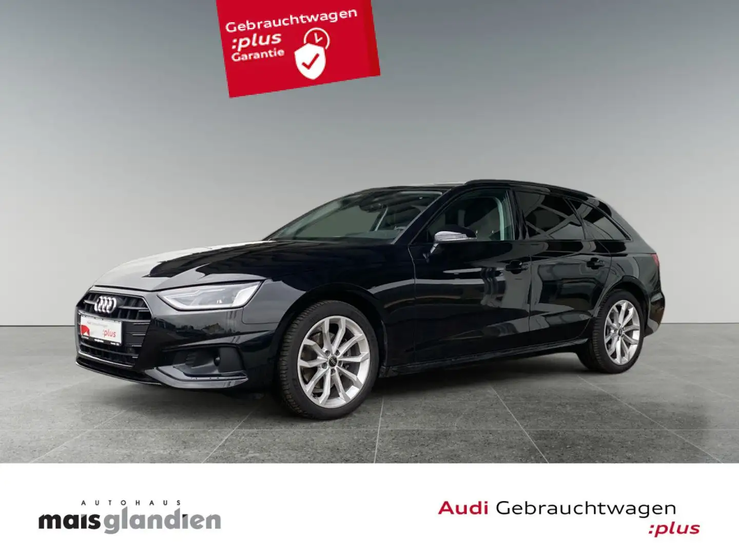 Audi A4 Avant 30 TDI adv. AHK Navi+ Teilleder Bluetooth Noir - 1