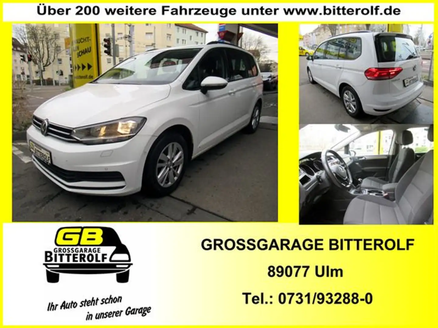 Volkswagen Touran 2.0TDI 7Sitzer Comfortl Navi/SHZ/Parkassi Blanc - 1