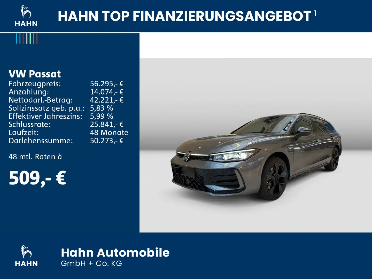 Volkswagen Passat Variant Passat R-Line 2,0l TDI 4MOTION 193PS DSG STH AHK Grau - 2