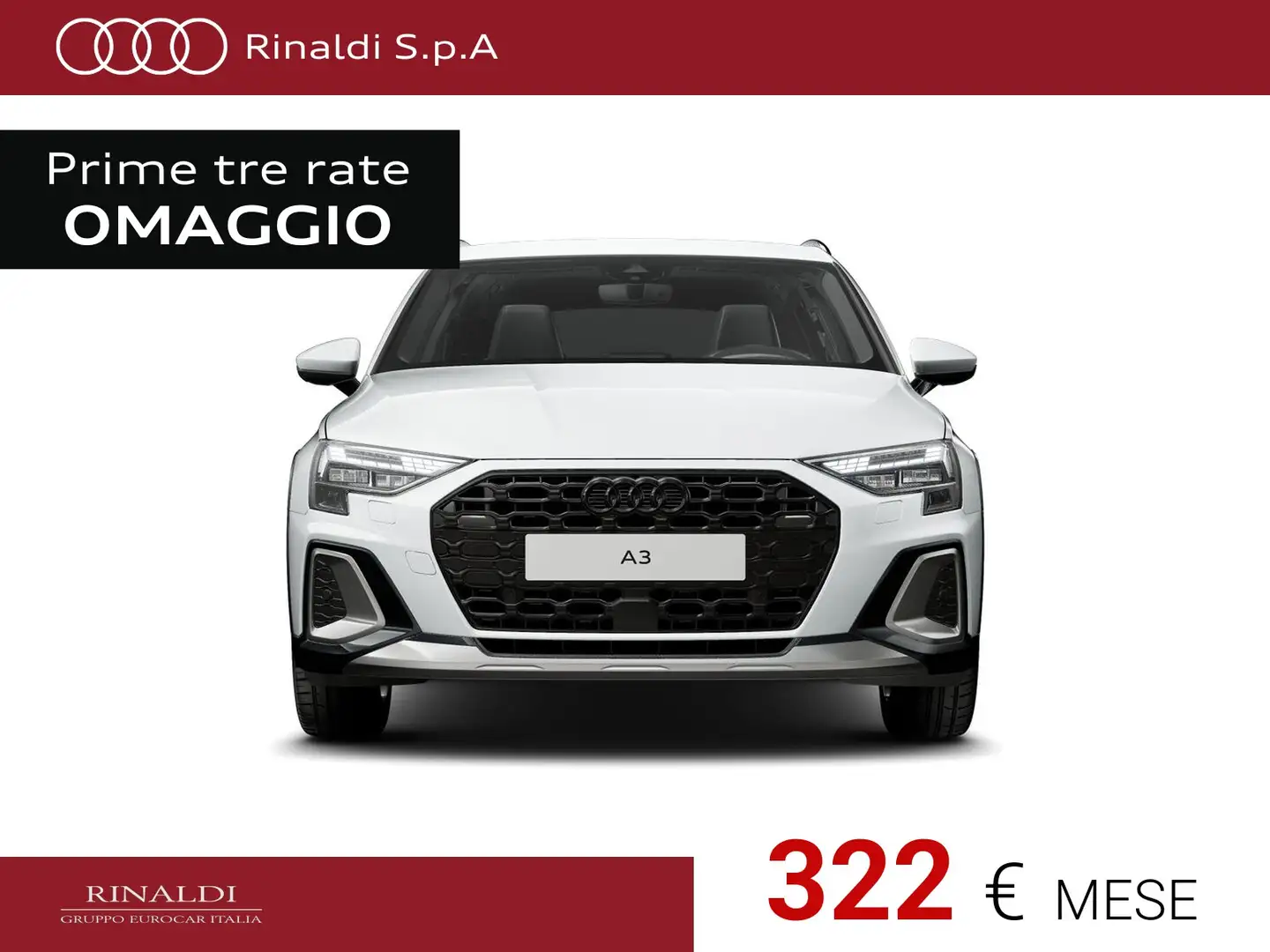 Audi A3 allstreet 35 1.5 tfsi mhev identity contrast s-tro Bianco - 2