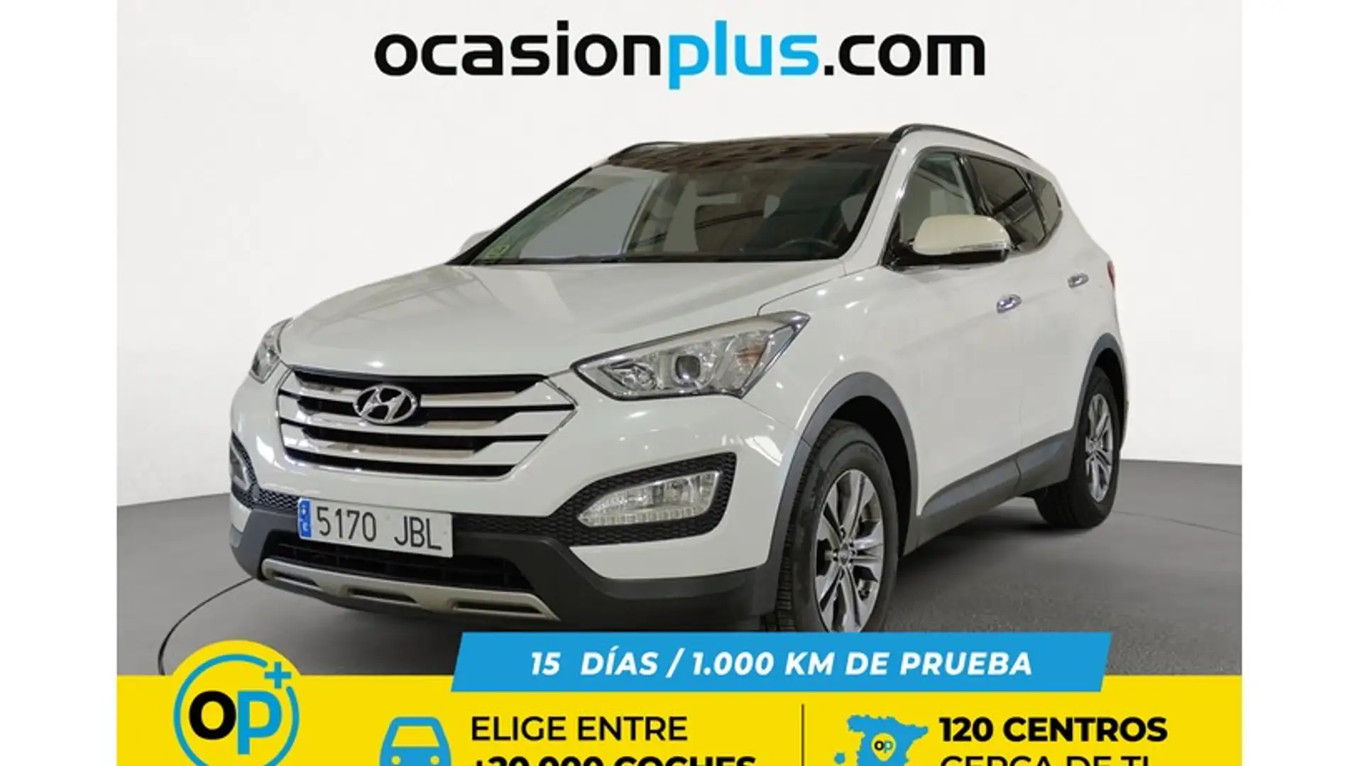 Hyundai SANTA FE 2.0CRDi 4x2 Klass Sky Nav 7s Blanc - 1
