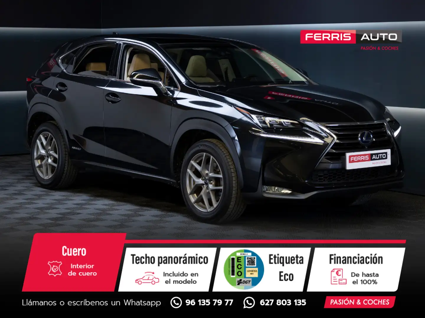 Lexus NX 300 300h Luxury 4WD Noir - 1
