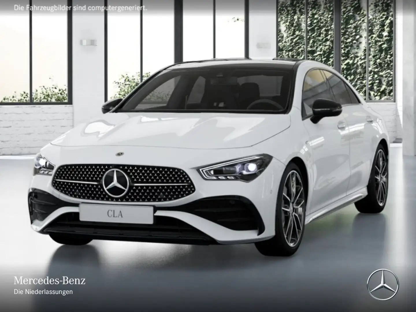 Mercedes-Benz CLA 250 e AMG+NIGHT+PANO+MULTIBEAM+KAMERA+KEYLESS Weiß - 2