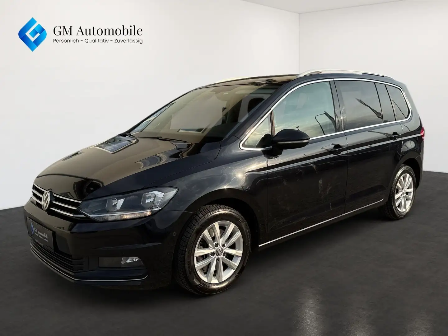 Volkswagen Touran 1.6 TDI AHK, ACC, Comf, BMT, DSG Schwarz - 1