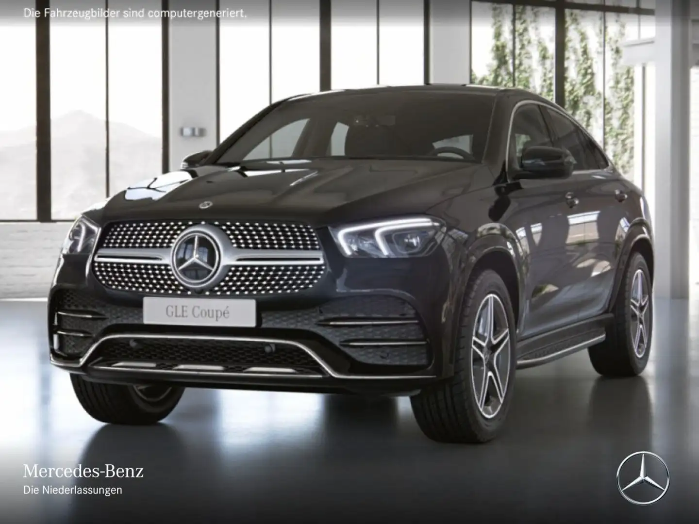 Mercedes-Benz GLE 400 d Coupé 4M AMG+EXCLUSIVE+AHK+MULTIBEAM+9G Schwarz - 2