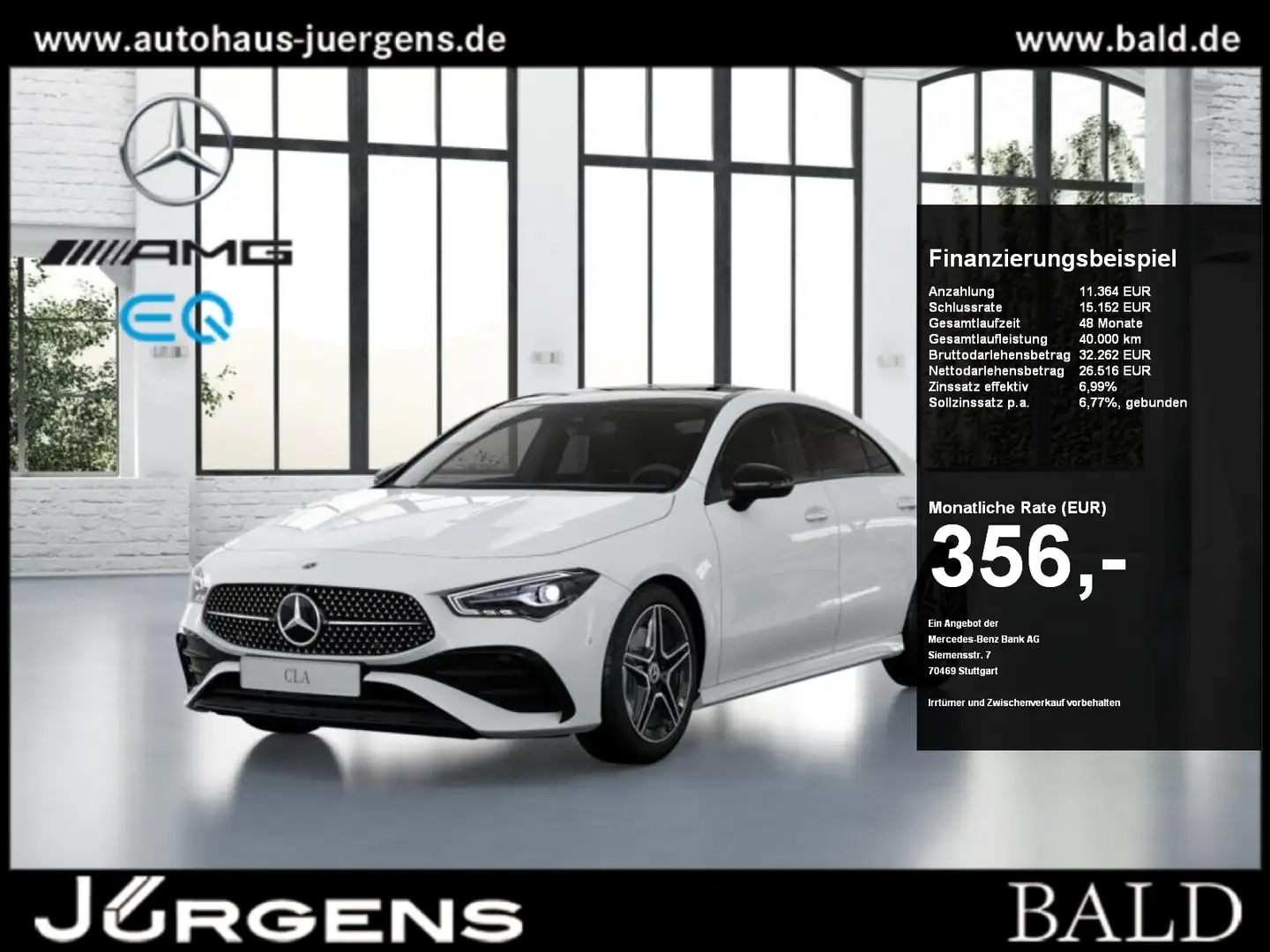 Mercedes-Benz CLA 200 Coupé AMG-Sport/LED/Cam/Pano/Night/Memo Wit - 1