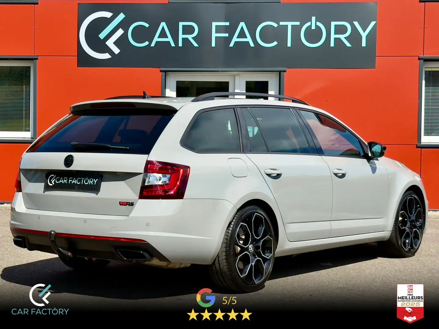Skoda Octavia 2.0 TSI 245 RS 60 DSG Canton Attelage Virtual Cock Gris - 2