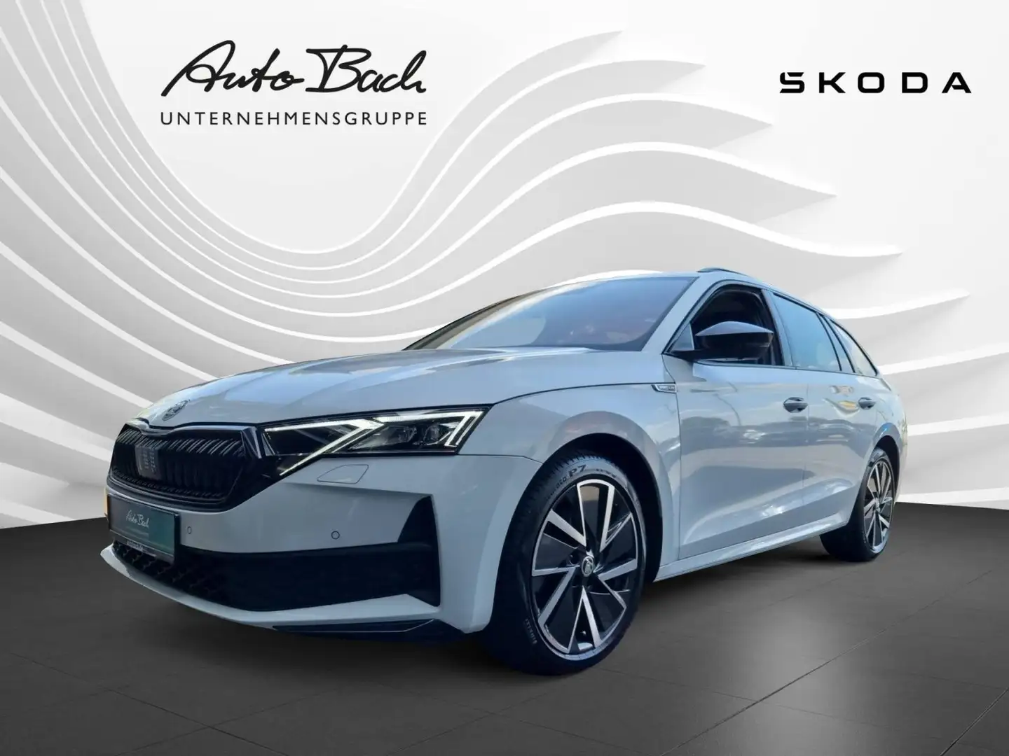 Skoda Octavia Combi 2.0TDI Sportline DSG Navi Panorama Weiß - 1