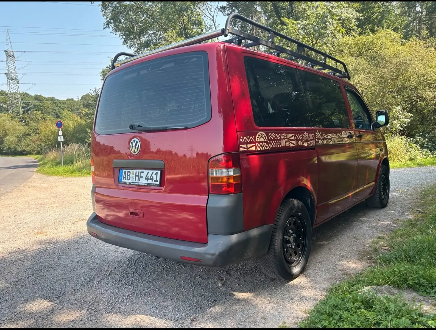 Volkswagen T5 Kombi Kombi Rojo - 2
