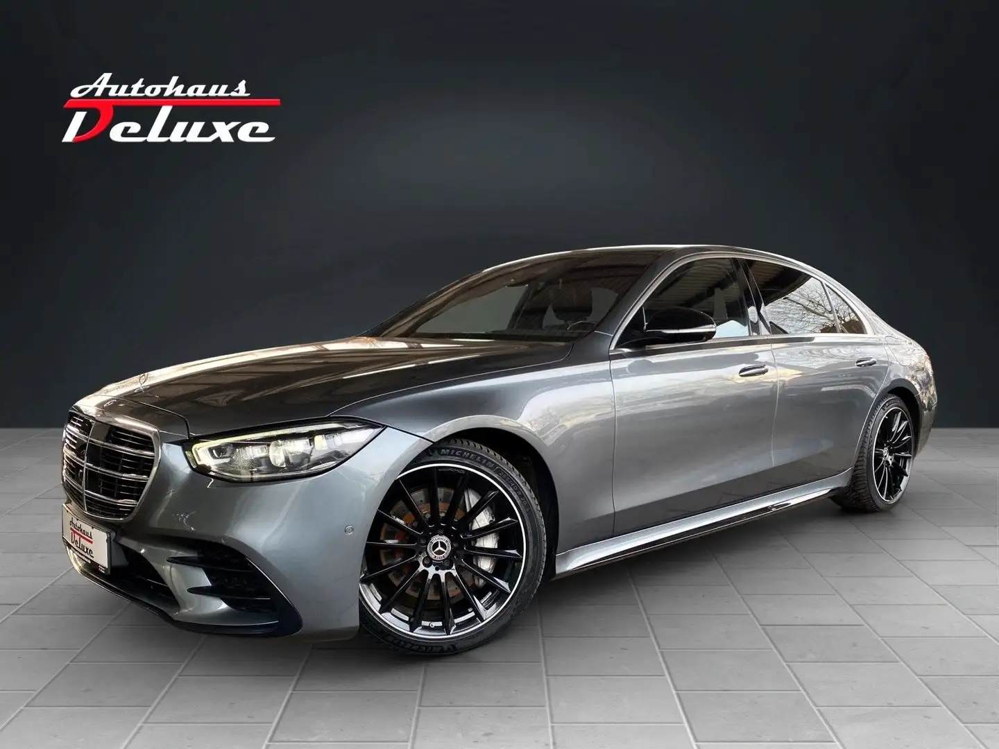 Mercedes-Benz S 580 e LANG AMG-LINE 360°KAMERA-PANORAMA-HEAD-UP Gris - 1
