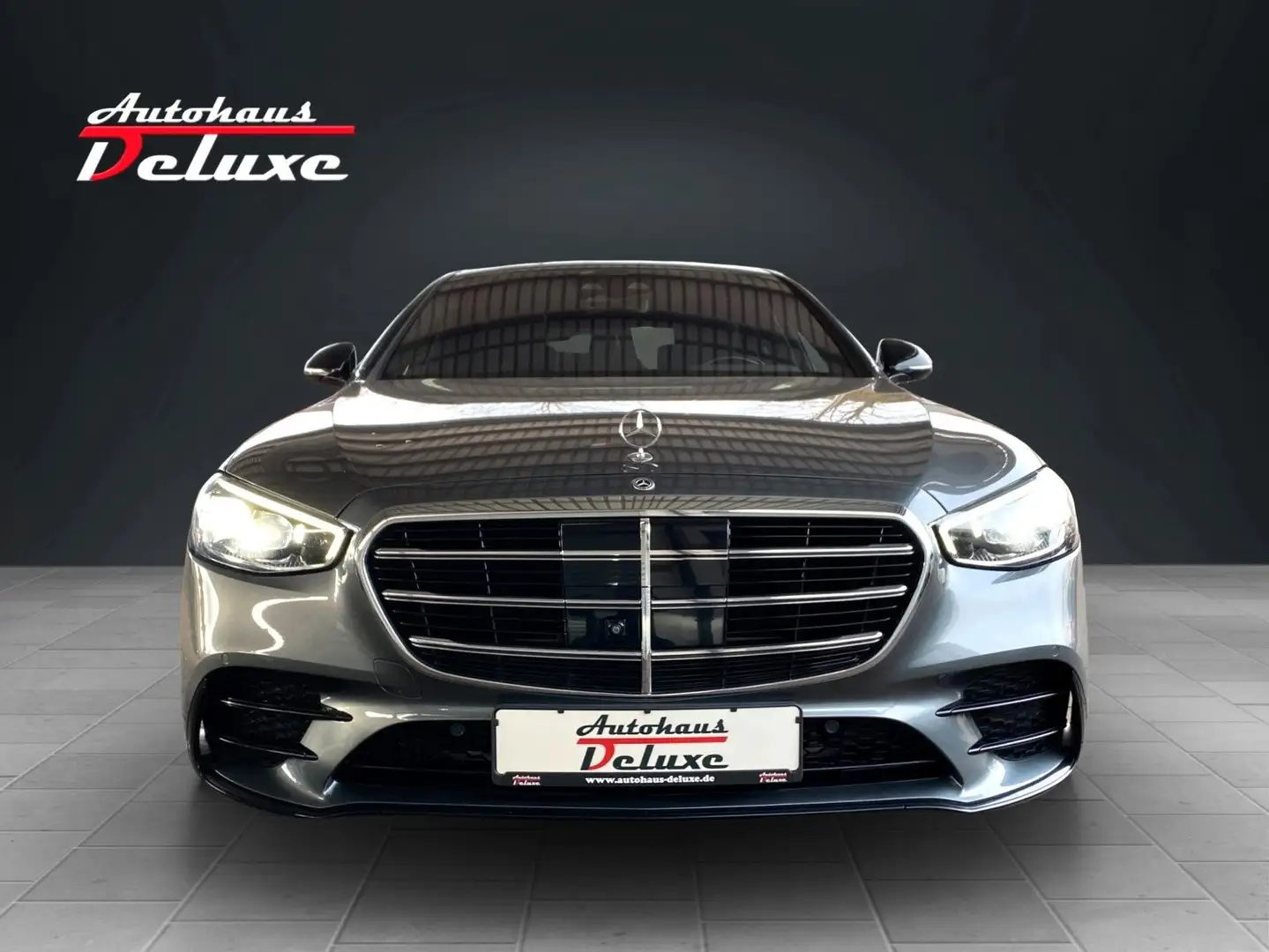 Mercedes-Benz S 580 e LANG AMG-LINE 360°KAMERA-PANORAMA-HEAD-UP Gris - 2