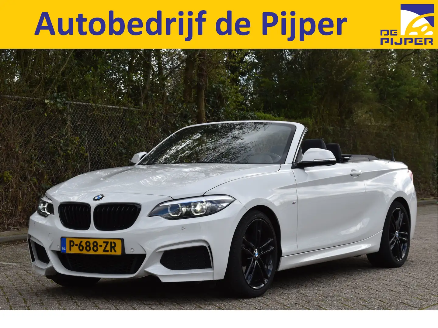 BMW 218 2-serie Cabrio 218i High Executive M-Sport 4-Cilin Wit - 1