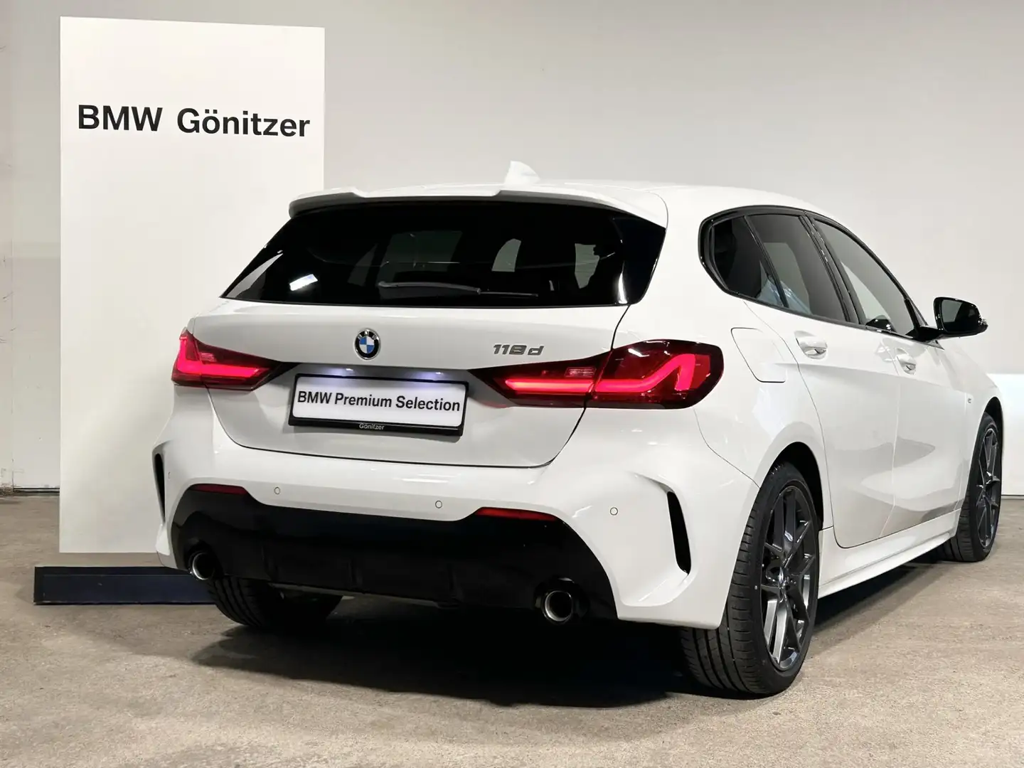 BMW 118 118d Blanc - 2