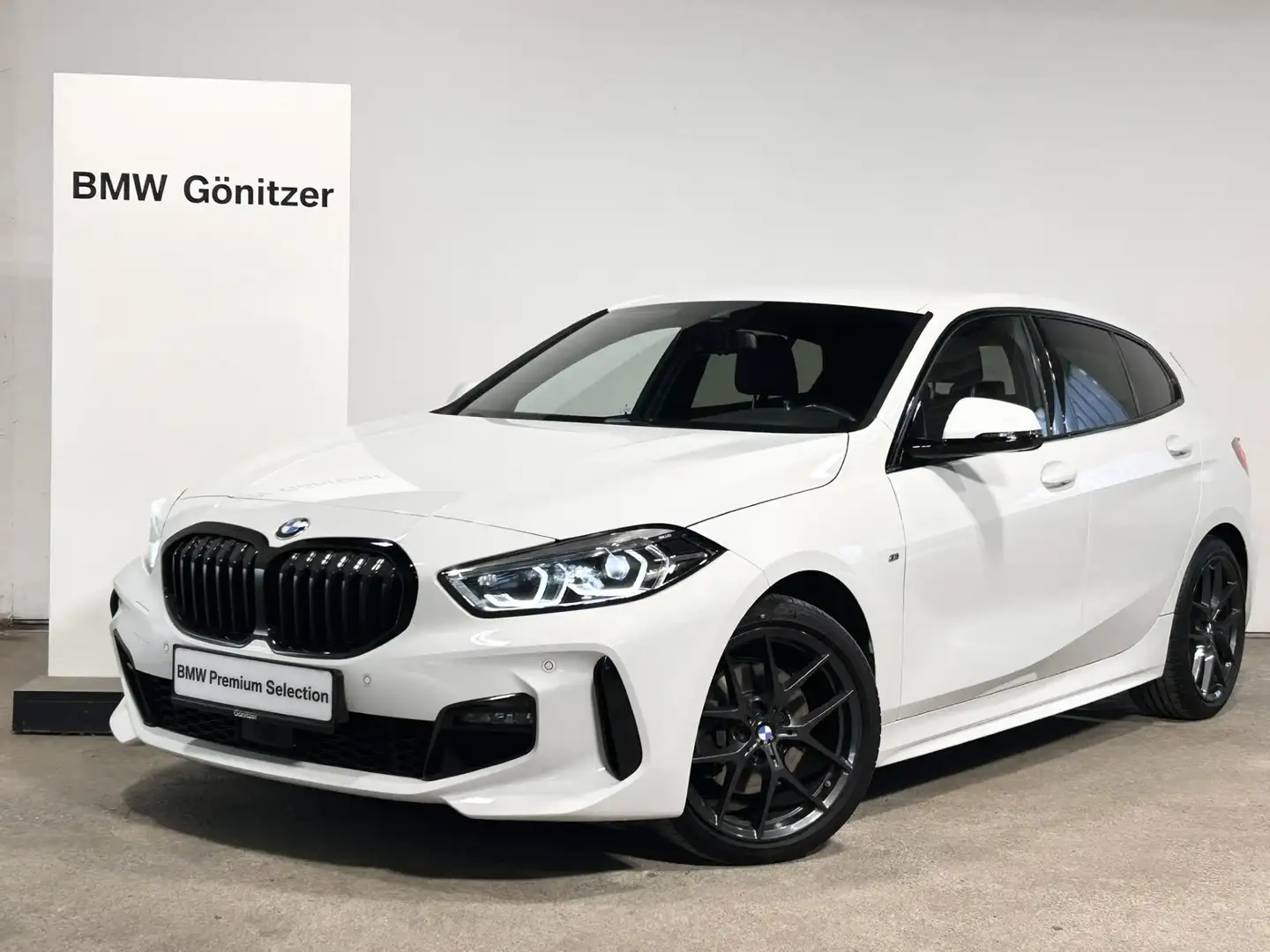 BMW 118 118d Blanc - 1