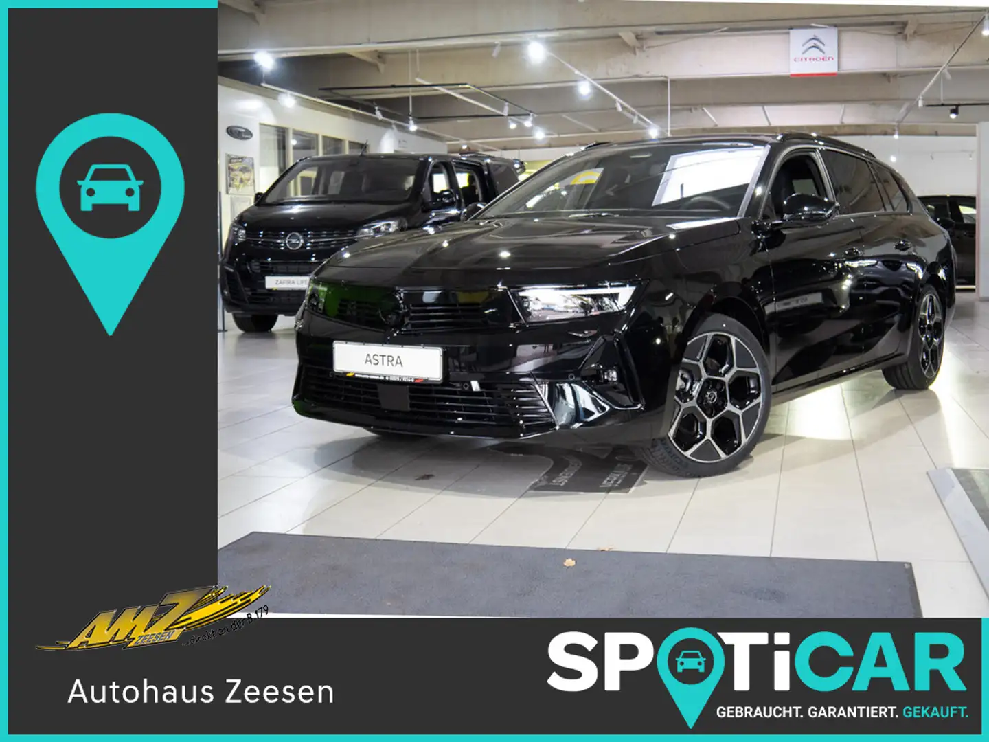 Opel Astra Sports Tourer 1.2 Turbo Ultimate AHK Fekete - 1