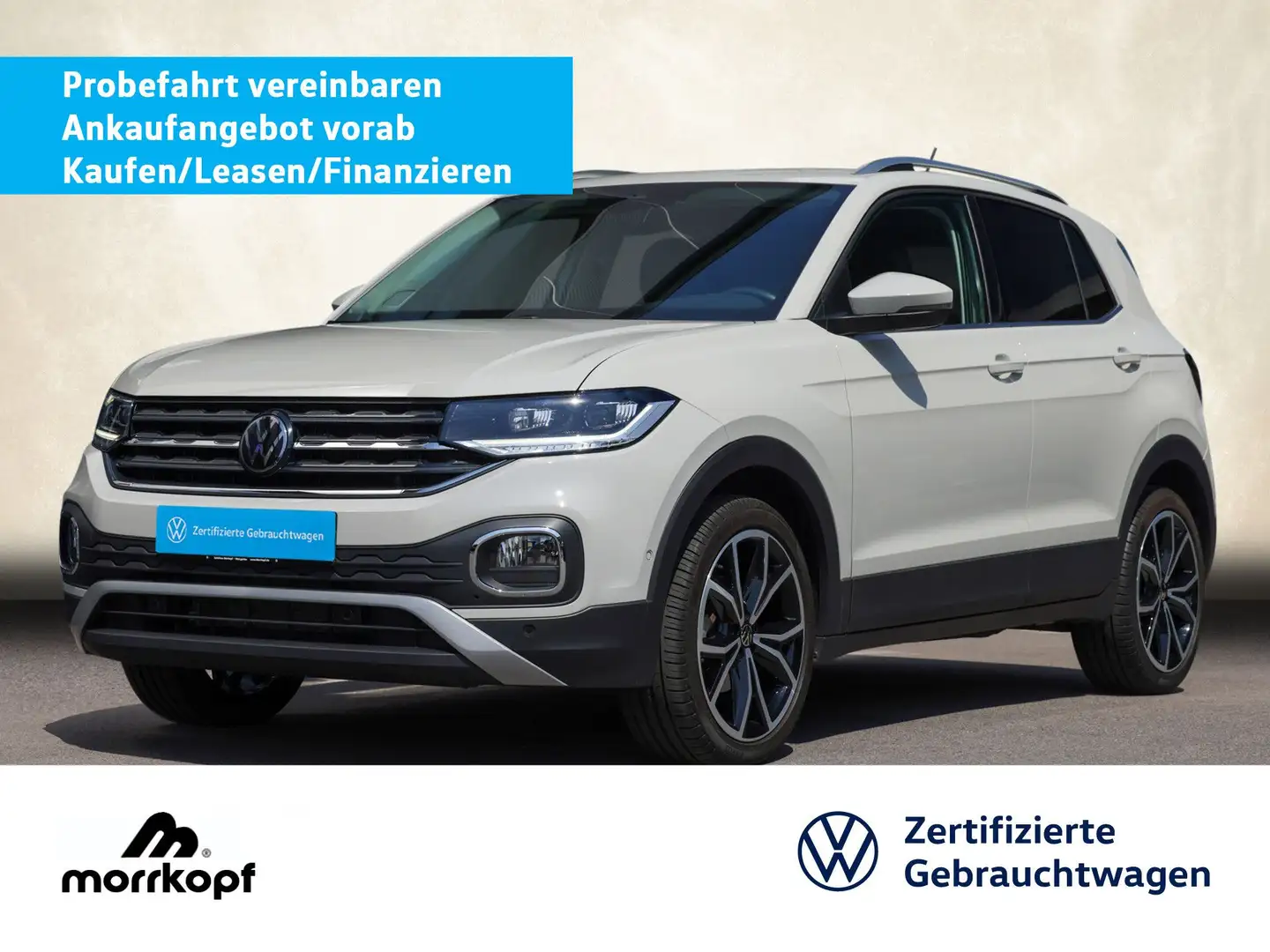 Volkswagen T-Cross 1.5TSI DSG Style +LED+ACC+CAM+ Bluetooth Silber - 1