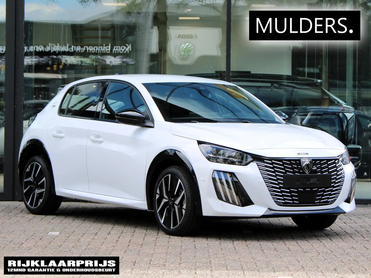 Peugeot 208 1.2 Hybrid 110 e-DCS6 GT VOORRAAD KORTING Wit - 1