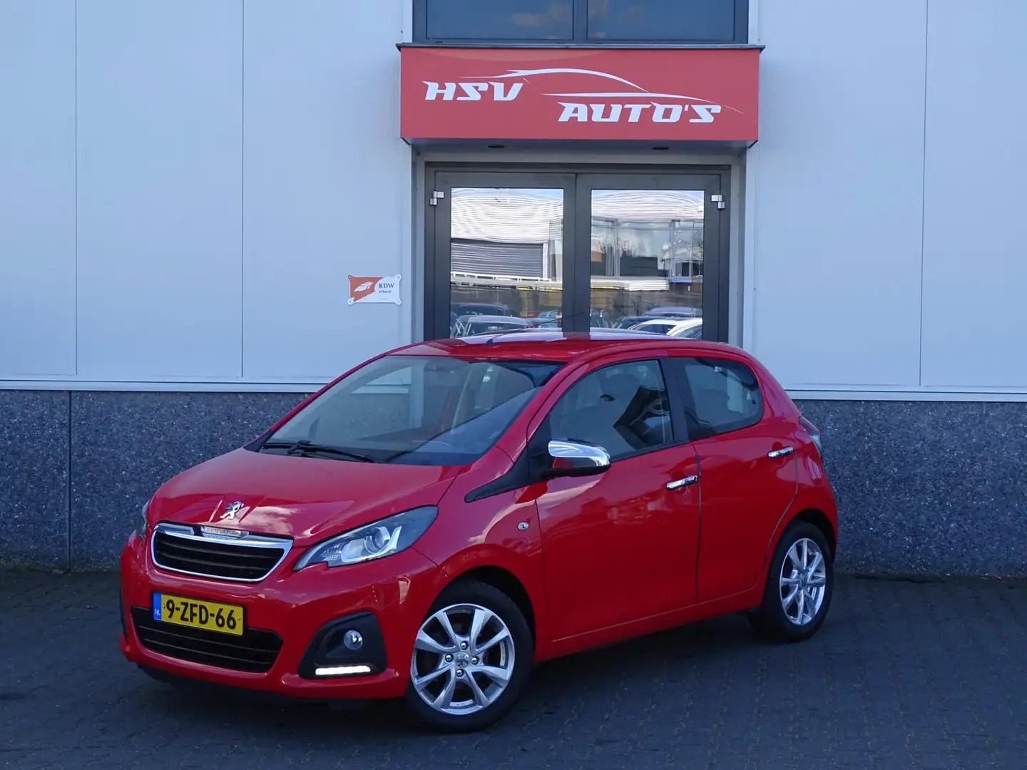 Peugeot 108 1.0 e-VTi Blue Lease airco LM 4-deurs org NL Rood - 1