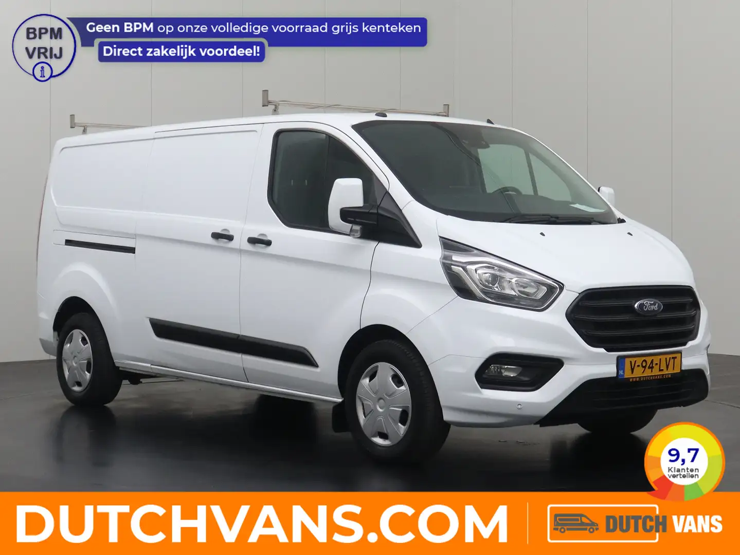 Ford Transit Custom 2.0TDCI 130PK Lang | 2xSchuifdeur | Kastinrichting Wit - 1