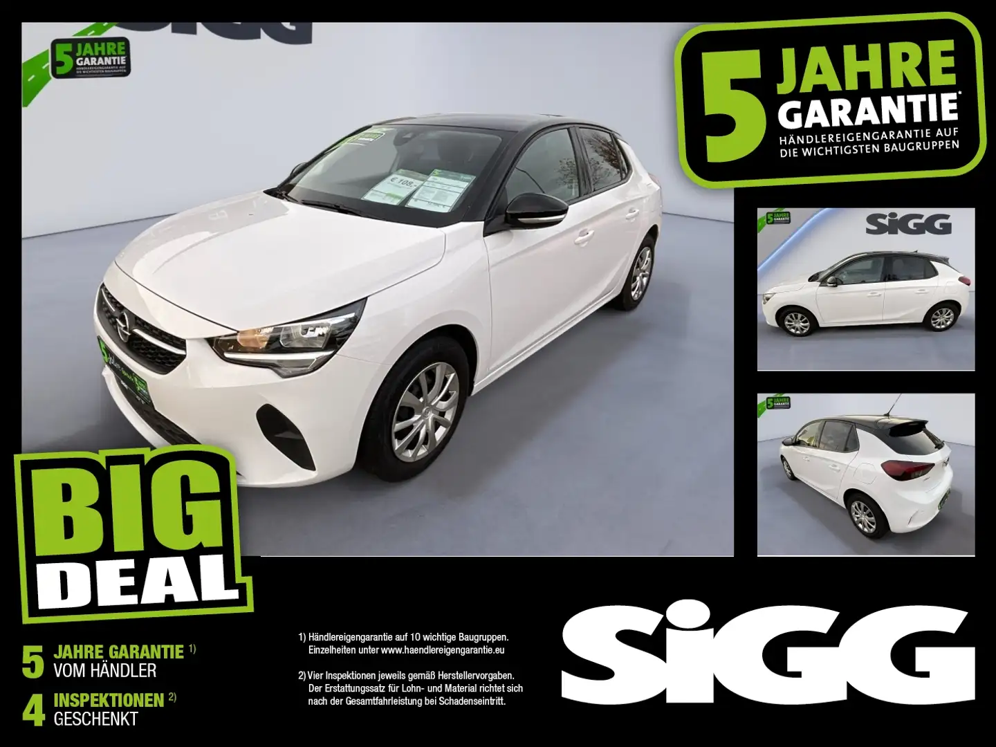 Opel Corsa F 1.2 Edition Kam. Navi PDC SHZ SpurH Blanc - 1