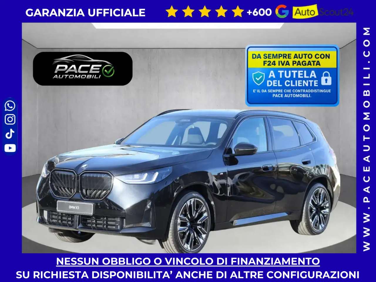 BMW X3 20D XDRIVE PRO MSPORT M-SPORT BLACK PACK PDC 21"