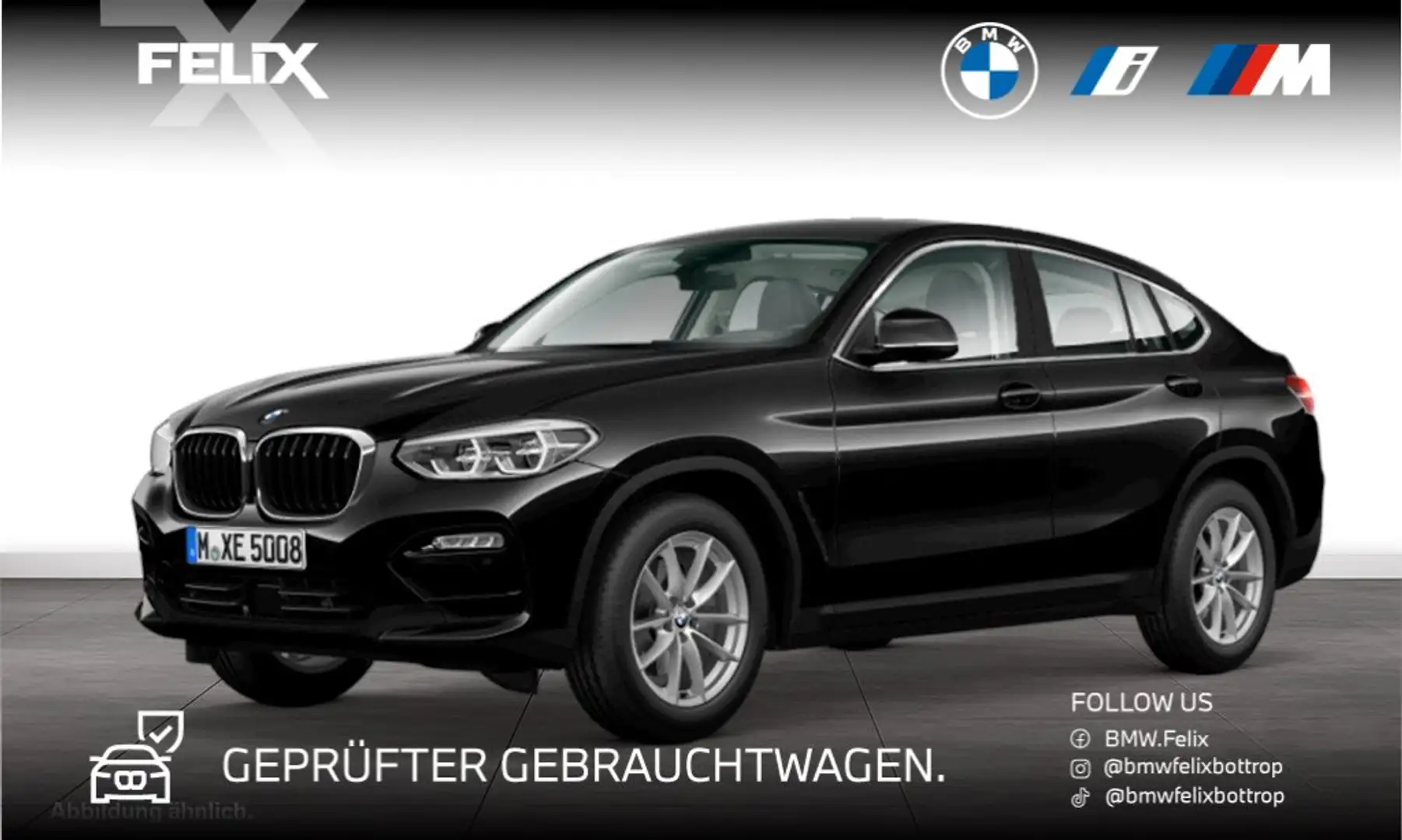 BMW X4 xDrive30i Advantage+LIVE COCKPIT PRO+HEAD UP+DAB+ Schwarz - 1