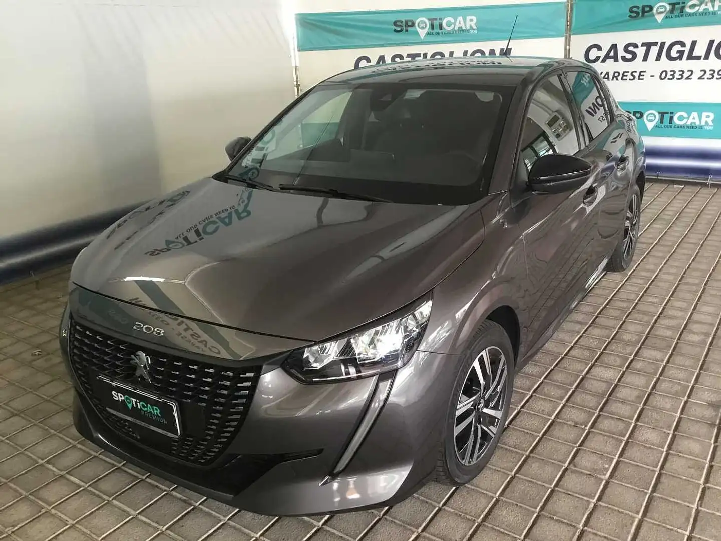 Peugeot 208 Allure Pack 1.2 75 cv - Usata Grigio - 1
