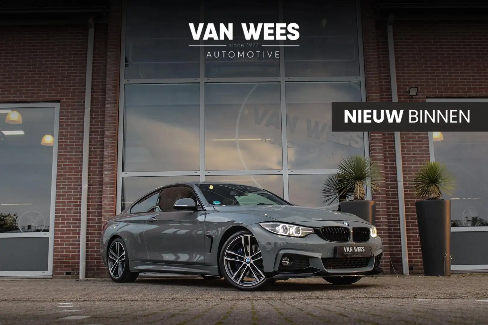BMW 420 4-serie Coupé 420i High Executive M-sport Individu Gris - 1