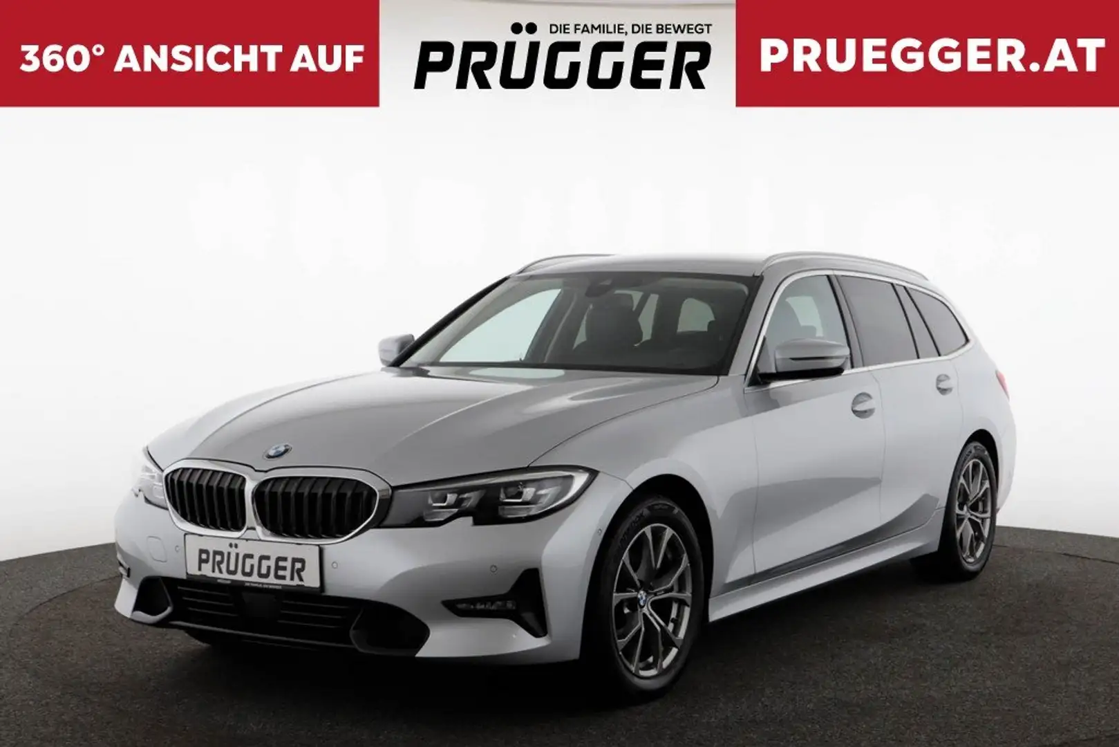 BMW 320 d Touring Autom SPORTLINE LED NAVI TEILLEDER Silber - 1