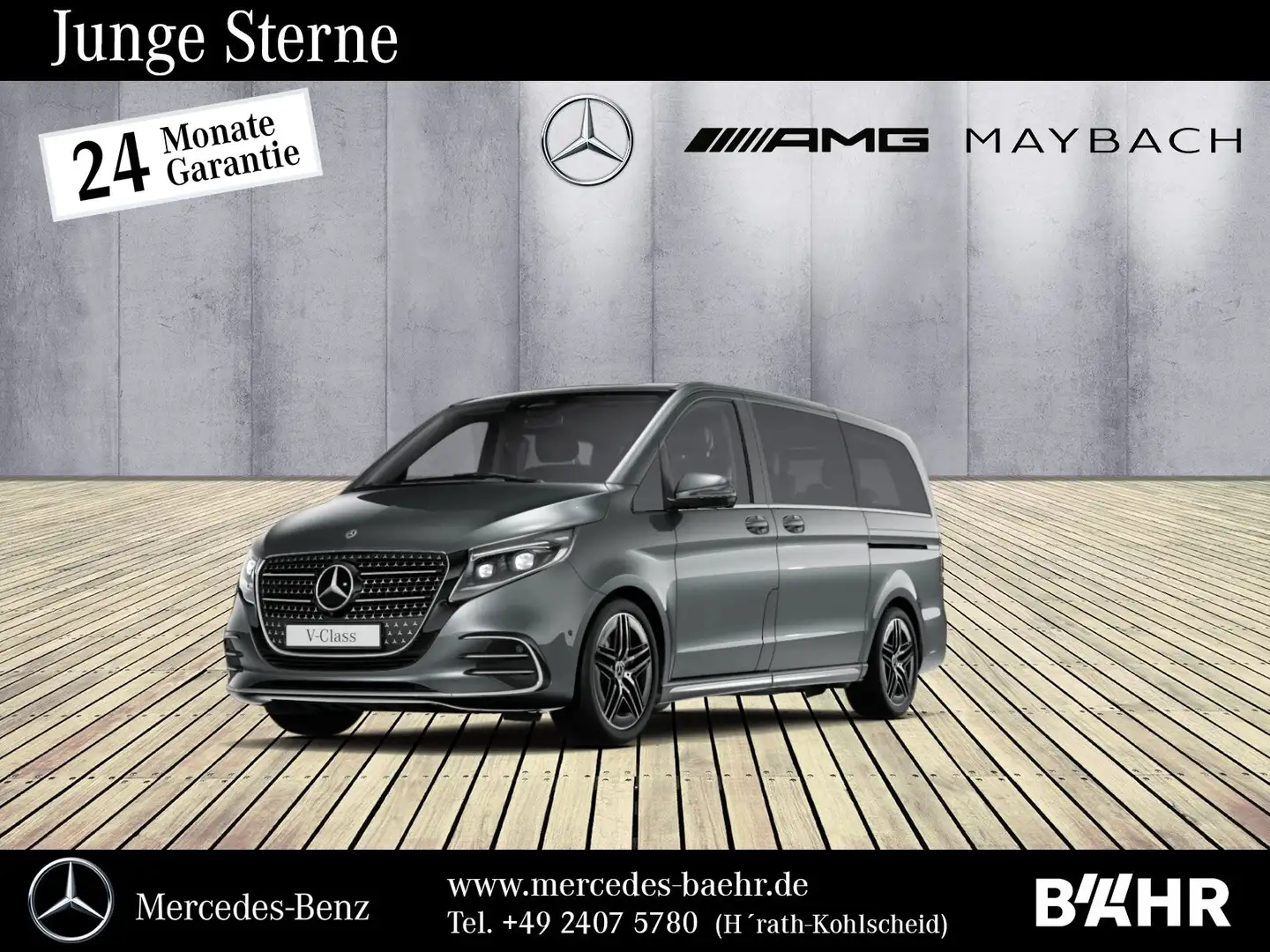 Mercedes-Benz V 300 V 300 d Lang AMG/MBUX-Navi/LED/Distronic/LMR-19" Grau - 1
