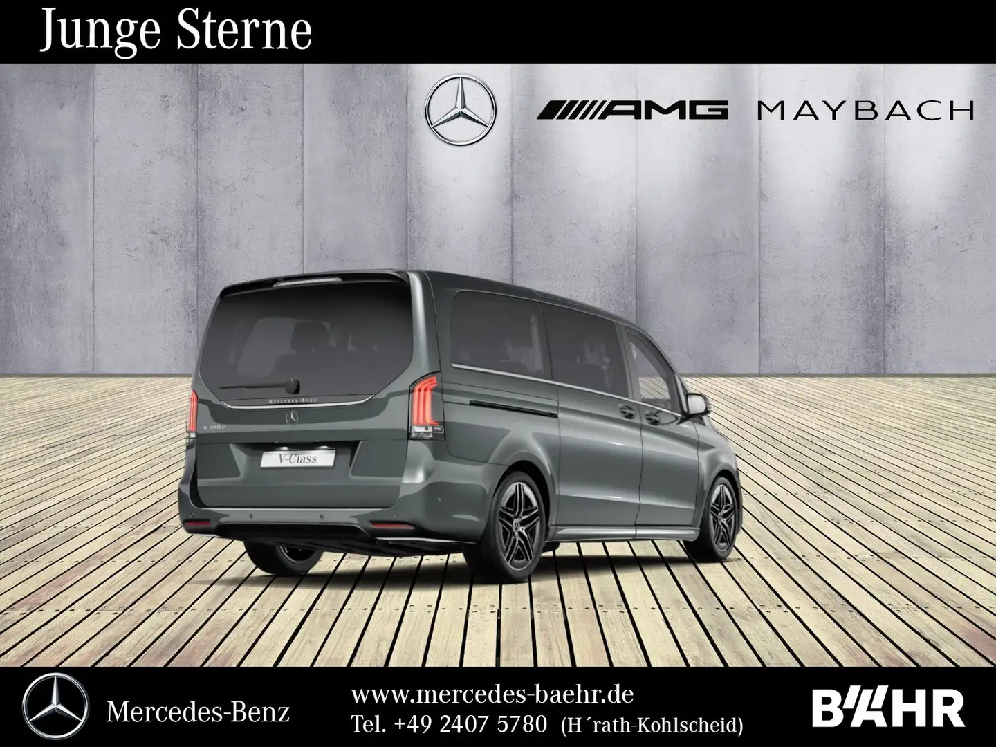 Mercedes-Benz V 300 V 300 d Lang AMG/MBUX-Navi/LED/Distronic/LMR-19" Grau - 2