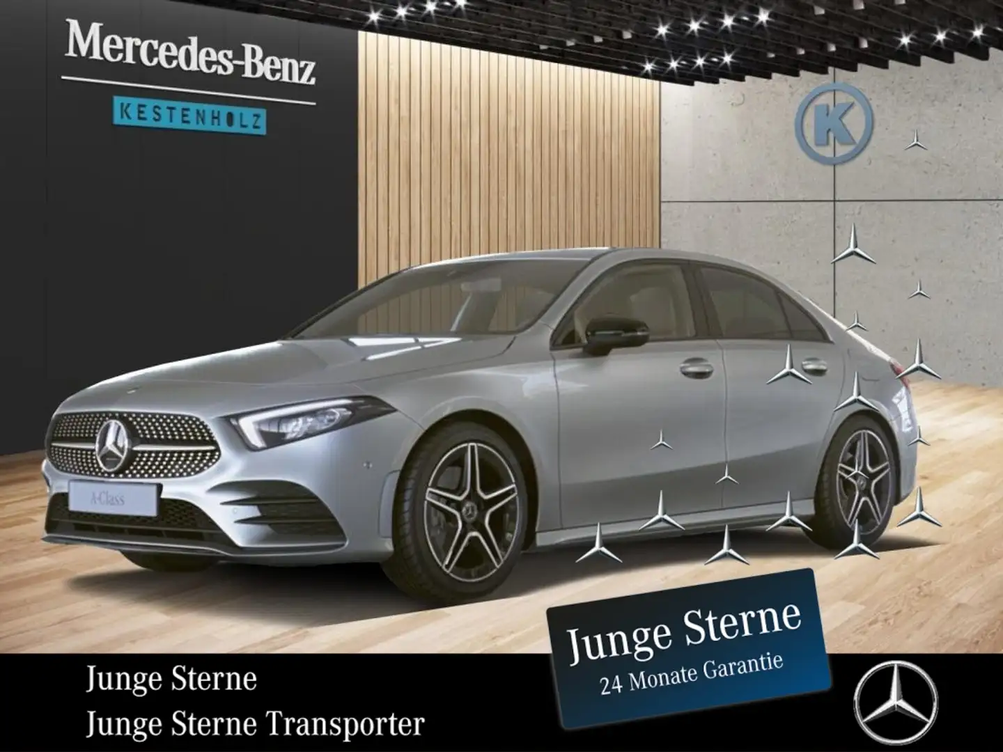 Mercedes-Benz A 200 Limousine *AMG*NIGHT*MBUX*SHZ*KAMERA*LED* Серебристый - 1