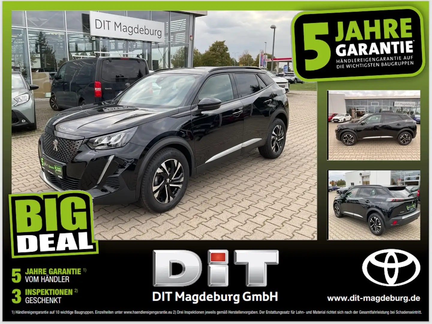 Peugeot 2008 1.2 100 Allure LED+SHZ+KlimaA+CarPlay+Navi Zwart - 1