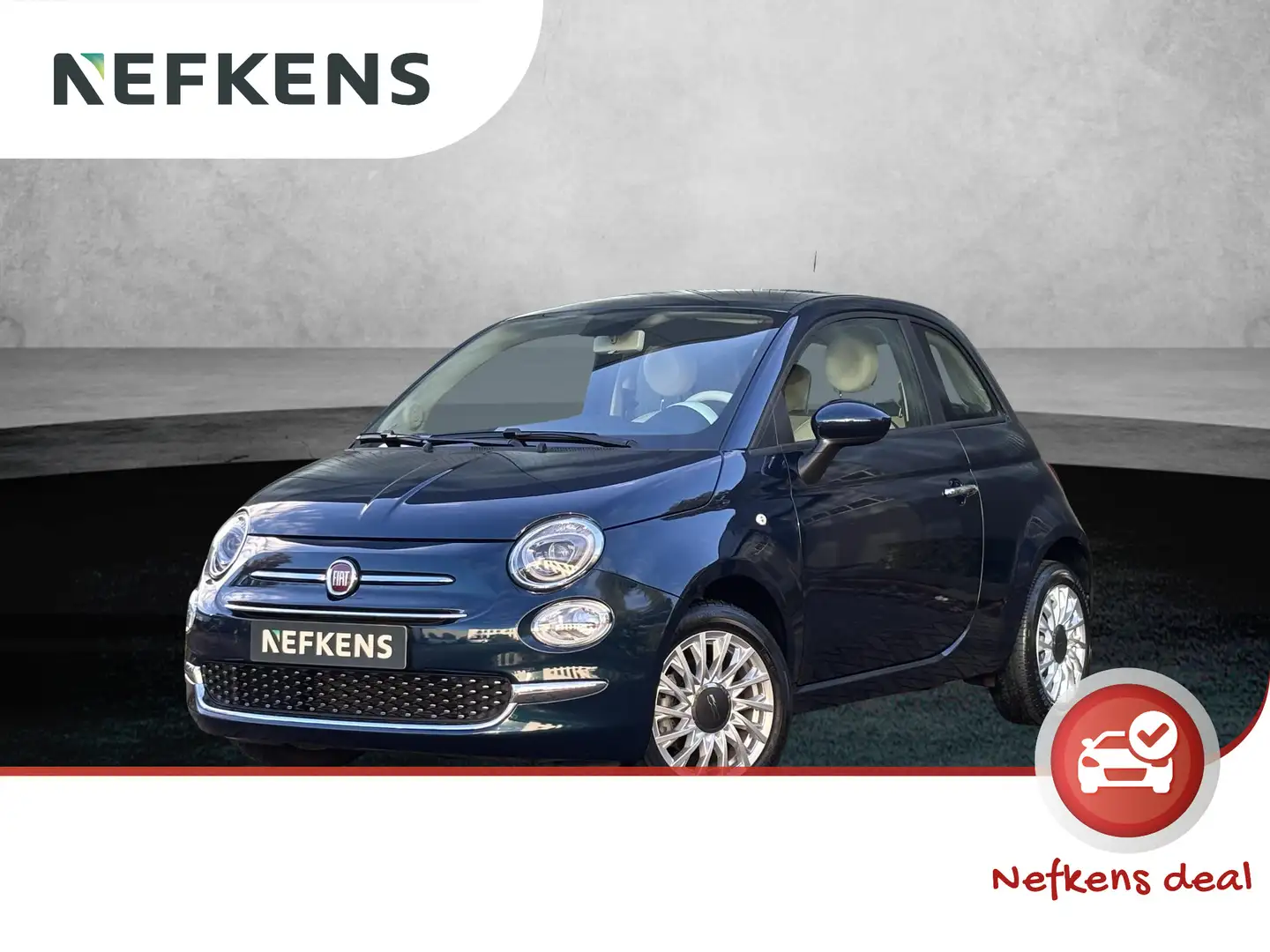 Fiat 500 1.0 Hybrid Lounge | 1ste eigenaar | Parkeersensore Blauw - 1