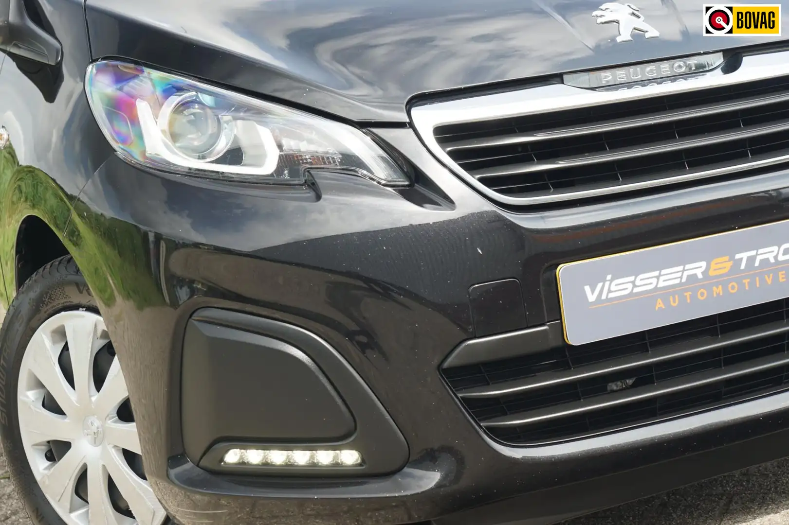 Peugeot 108 1.0 e-VTi Active - Noir Caldera - AC/Bleutooth/Ele Zwart - 1